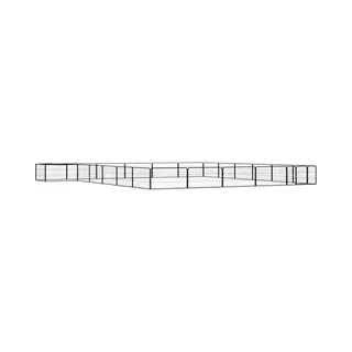 VidaXL 24-tlg. Hundelaufstall Schwarz 100x50cm Stahl Pulverbeschichtet