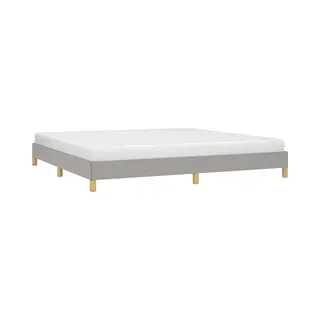 VidaXL Bettgestell Ohne Matratze Hellgrau 200x200 Cm Stoff