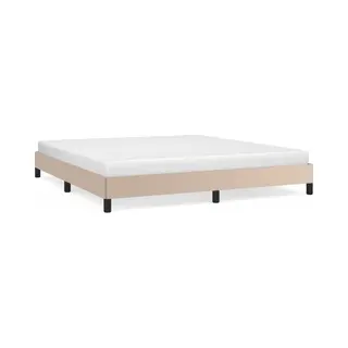 Bettgestell Cappuccino-braun 160x200 Cm Kunstleder Vidaxl