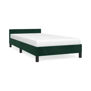 VidaXL Bettgestell Ohne Matratze Dunkelgrün 90x200 Cm Samt