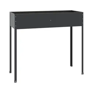 VidaXL Blumentopf Pflanzkübel Anthrazit 100, 5x40, 5x90 Cm Verzinkter Stahl (1 St)