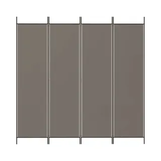 VidaXL 4-tlg. Paravent Anthrazit 200x200 Cm Stoff