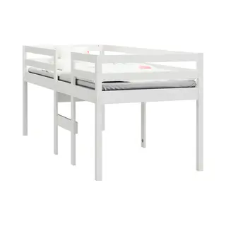 Hochbett Weiß 75x190 Cm Massivholz Kiefer Vidaxl