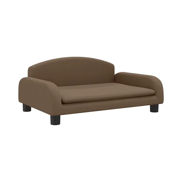 VidaXL Hundebett Braun 70x45x30 Cm Stoff thumbnail