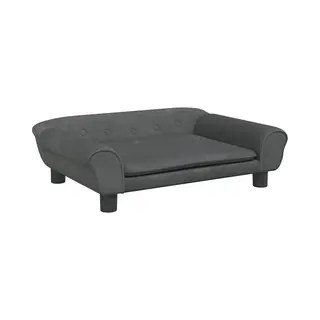 Hundebett Dunkelgrau 70x48x22 Cm Samt - Vidaxl
