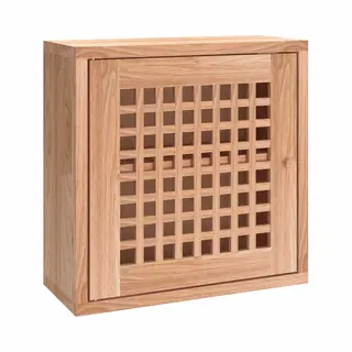 VidaXL Wandkast 42x18x42 Cm Massief Walnotenhout