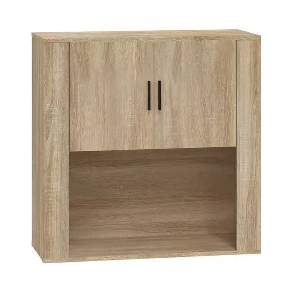 VidaXL Wandschrank, Hängeschrank Mit Viel Stauraum, Aufsatz Für Schrank Sideboard, Schwebeschrank Beistellschrank Schwebend, Sonoma-Eiche thumbnail