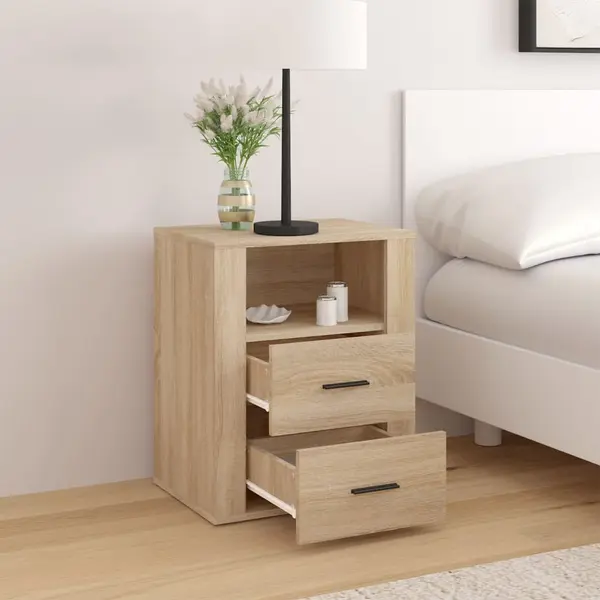 VidaXL Nachttisch Sonoma-Eiche 50x36x60 Cm Holzwerkstoff thumbnail
