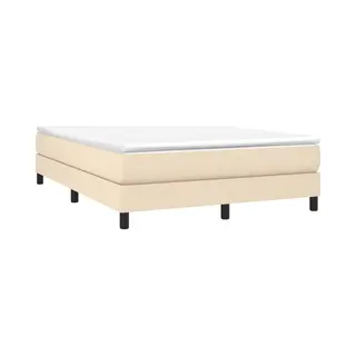 Bettgestell Ohne Matratze Creme 140x190 Cm Stoff Vidaxl