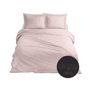 Ten Cate Premium Dekbedovertrek - Dekbedovertrek 200 X 200 Tweepersoons - Dekbedovertrekken - Dekbedovertrek 200x220 - Satijn - Blush Roze