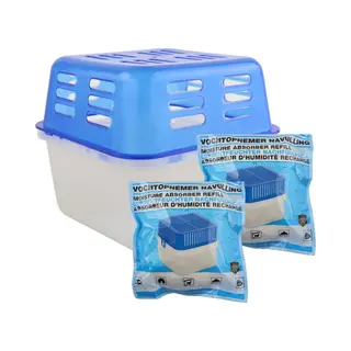 Nordix Luchtontvochtiger - Navulbaar - Vochtopnemer - Absorberend - 13 X 13 Cm - Vochtvanger -Vochtvreter - Auto - Voor In Huis