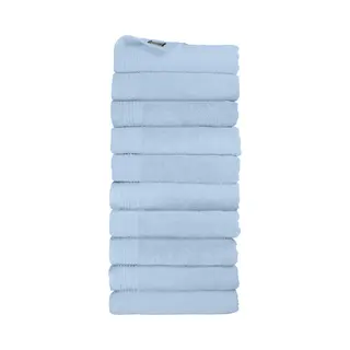 The One Towelling Classic Handdoeken - 50 X 100 Cm - 10 Stuks - Voordeelverpakking - Hotelkwaliteit - 100% Gekamd Katoen - Lichtblauw