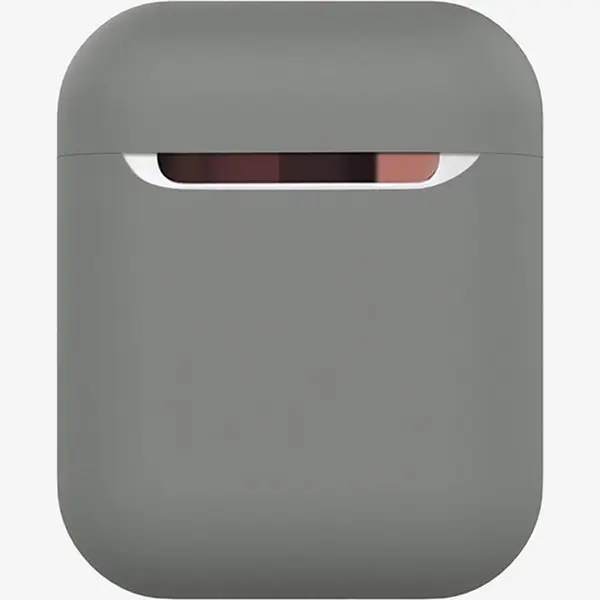 AirPods Hoesjes Van By Qubix AirPods 1-2 Hoesje Liquid Series - Siliconen - Grijsgroen - Schokbestendig Airpods Case Hoesje Voor Airpods 1 thumbnail