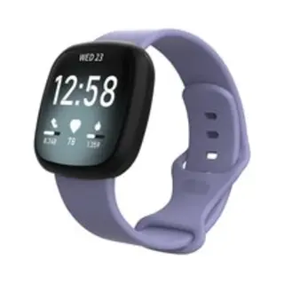By Qubix Geschikt Voor Fitbit Versa 3 - Fitbit Versa 4 - Fitbit Sense 1 - Fitbit Sense 2 Sportbandje - Lila - Maat, M-L Smartwatchbandje Bandje