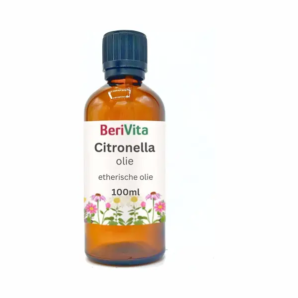 Berivita Citronella Olie 100ml Druppelfles - Pure Etherische Citronellaolie thumbnail