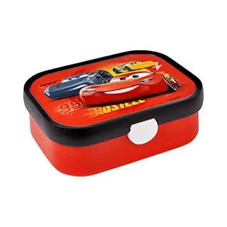 Mepal - Lunch Box Campus - Bento Box For Children - With Bento Compartment & Fork - With Clip Closure - Dishwasher Safe & Bpa-Free - 750 Ml - Cars