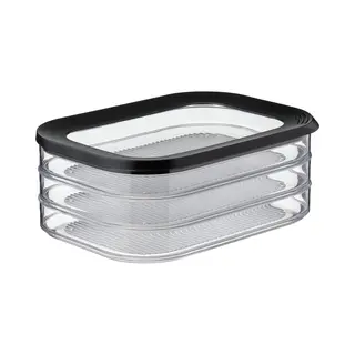 Mepal Modula Koud Snijd Dozen, Opbergblikken, Zwart