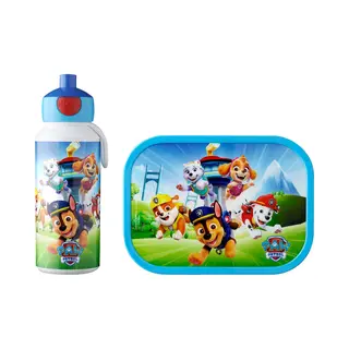 Mepal Lunchset (pop-up Fles & Lunchbox) Campus - 400 + 750 Ml - Broodtrommel En Drinkbeker Voor Kinderen - Bento Box - Pop-up Drinkfles - Paw Patrol