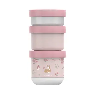 Little Dutch 108034065406 Brotdose Brotdosenset Pink 3 Stück(e)