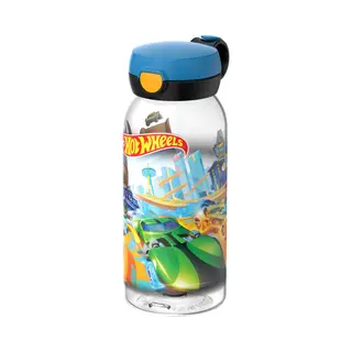 Mepal Drinkfles Met Flipdop Campus - 600 Ml - Waterfles Kinderen - Lekdicht - Hygiënische Deksel - Hot Wheels