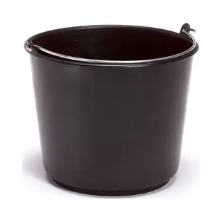Huchem Bouwemmer | 20L | Emmer | Zwart | Specie | Goedkoop | Bucket | Mortel Emmer | Stukadoor