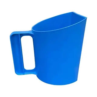 Huchem Voerschep | Maatschep | Bekerformaat | Doseerschep | Meelschep | Blauw 1kg