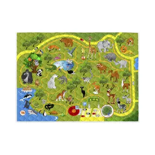 Brisby Zware Kwaliteit Speelkleed, Speelmat Anti Slip En Wasbaar 150 X 200 Cm. – Dierentuin