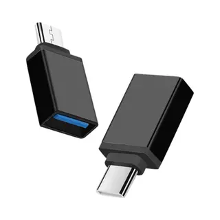 DW4Trading Usb C 3.1 Adapter Naar Usb A Converter - Otg - Verloop - Set Van 2 Stuks - Zwart