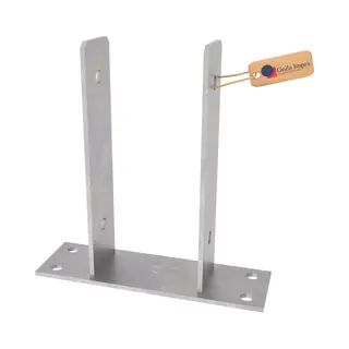 GeZu Impex U Paalhouders 111x200x50x60x4 Mm Thermisch Verzinkt