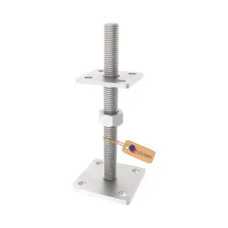 GeZu Impex Verstelbare Paalhouder Met Moer 100 X 100 Mm Thermisch Verzinkt
