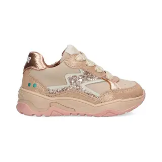 BunniesJR 225876-974 Meisjes Lage Sneakers - Roze - Leer - Veters