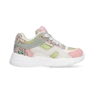 BunniesJR 226050-498 Meisjes Lage Sneakers - Multicolor - Leer - Veters