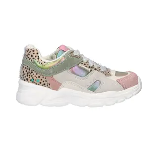 BunniesJR 226050-498 Meisjes Lage Sneakers - Multicolor - Leer - Veters