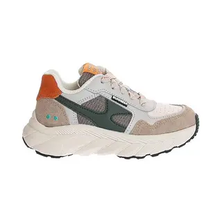 BunniesJR 226071-408 Jongens Lage Sneakers - Grijs - Leer - Veters
