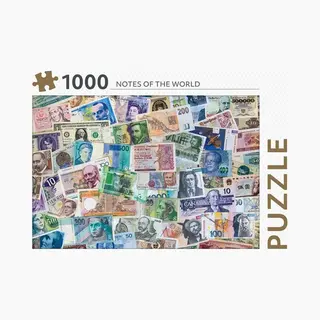 Rebo Legpuzzel - 1000 St - Notes Of The World - Premium Quality