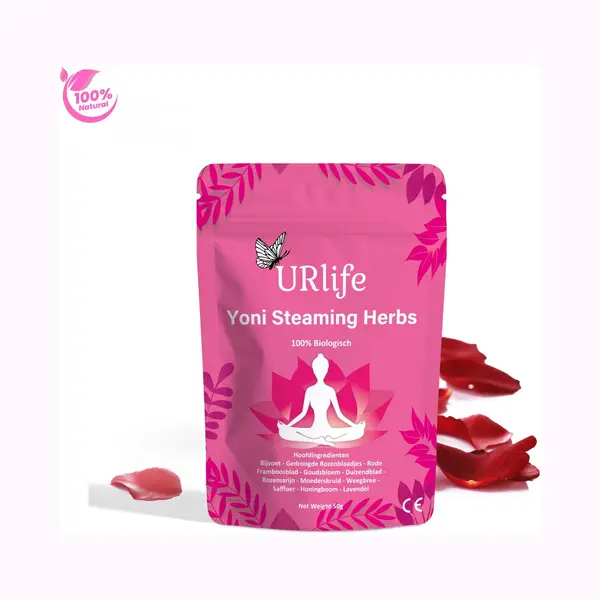 URlife® Yoni Stoomkruiden - 100% Biologische Yoni Steam Herbs | Vaginaal Stomen & VSteam - Intieme Verzorging, Reiniging & Faya Watra Wellness thumbnail