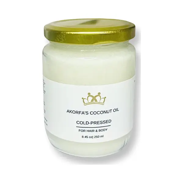Akorfa B.V. Kokosolie 250 Ml Biologisch Kokosolie Potje - Organic Coconut Oil thumbnail