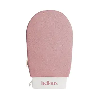 Helioux® Scrub Handschoen - Exfoliating Glove - Scrub Washand Voor Lichaam & Gezicht - Verwijderen Van Dode Huidcellen Of Zelfbruiner - Roze - Pink