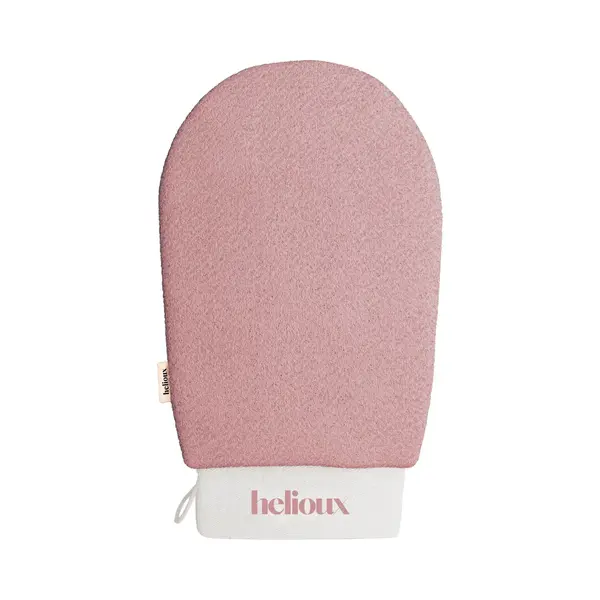 Helioux® Scrub Handschoen - Exfoliating Glove - Scrub Washand Voor Lichaam & Gezicht - Verwijderen Van Dode Huidcellen Of Zelfbruiner - Roze - Pink thumbnail
