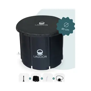 Lagoon® IJsbad 85 Cm Xl - Met Isolerende Afdekhoes - IJsbad Starter Pack - Ice Bath - Dompelbad - Opvouwbaar & Inklapbaar Ijsbad - Opblaasbaar Zitbad