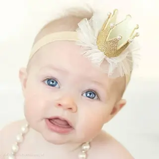 Jumada -Kroon, Goud, Haarband, Glitter, Kroontje, Crown