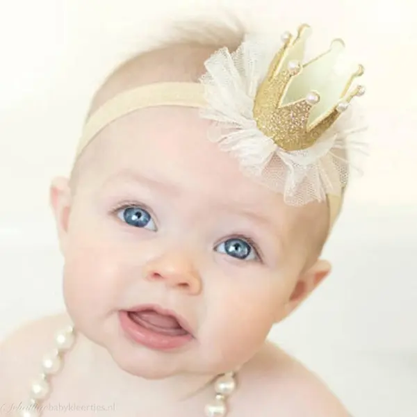 Jumada -Kroon, Goud, Haarband, Glitter, Kroontje, Crown thumbnail