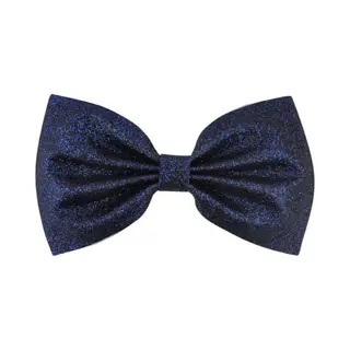 Jumada's - Pince à Cheveux En Cuir Pailleté | Bleu Foncé | Pour Filles, Enfants Et Dames | Fête, Noël, Réveillon Du Nouvel An, Réveillon Du
