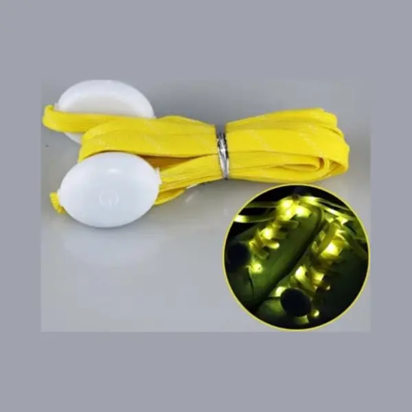 Jumada's - Lacets Avec éclairage Led - Lacets Lumineux - 70CM - Cool & Hip - Alimentés Par Batterie - Sparkling Trendy thumbnail