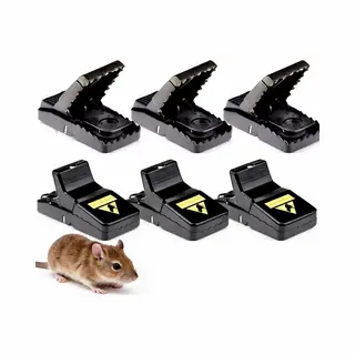 Knaak Muizenval - Muizenklem - Muizenvallen Voor Binnen & Buiten - Mouse Trap - Muizengif Alternatief - 100% Pakkans - 6 Stuks