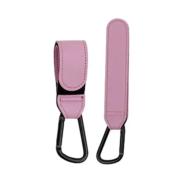 Knaak Kinderwagen Tassenhaakjes - Buggy Haakjes - Babywagen - Haakjes Voor Tassen - Set Van 2 - Roze thumbnail