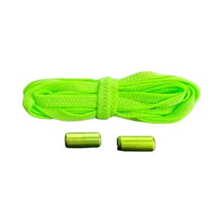 Knaak Plat Elastische Veters - Niet Meer Strikken! - Groen - Schoenveters - 2 Stuks