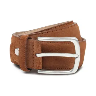 Suitable Ledergürtel Wildleder Cognac - Größe 85