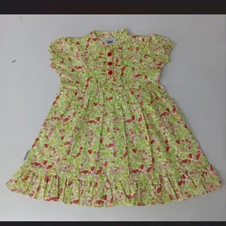 Comfort & Care Apparel | Rood/groen Bloemetjes Jurkje | Baby | Maat 80