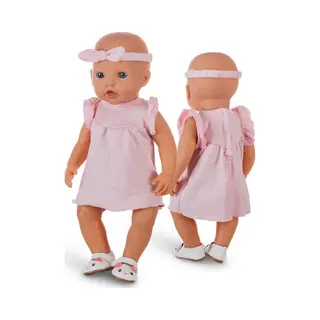 Isa's Friends® - Poppenkleding - Kleertjes Geschikt Voor O.a. Baby Born - 43 Cm - Jurkje Met Haarband